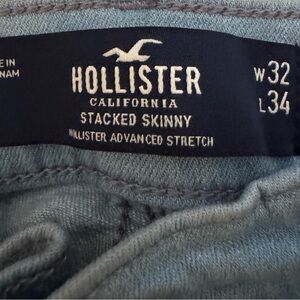 Hollister Stacked Skinny Jeans in Blue